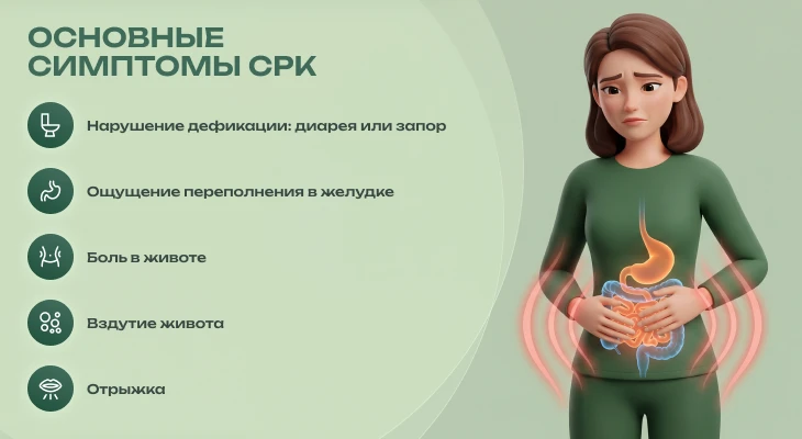 Как проявляется СРК на фоне стресса.